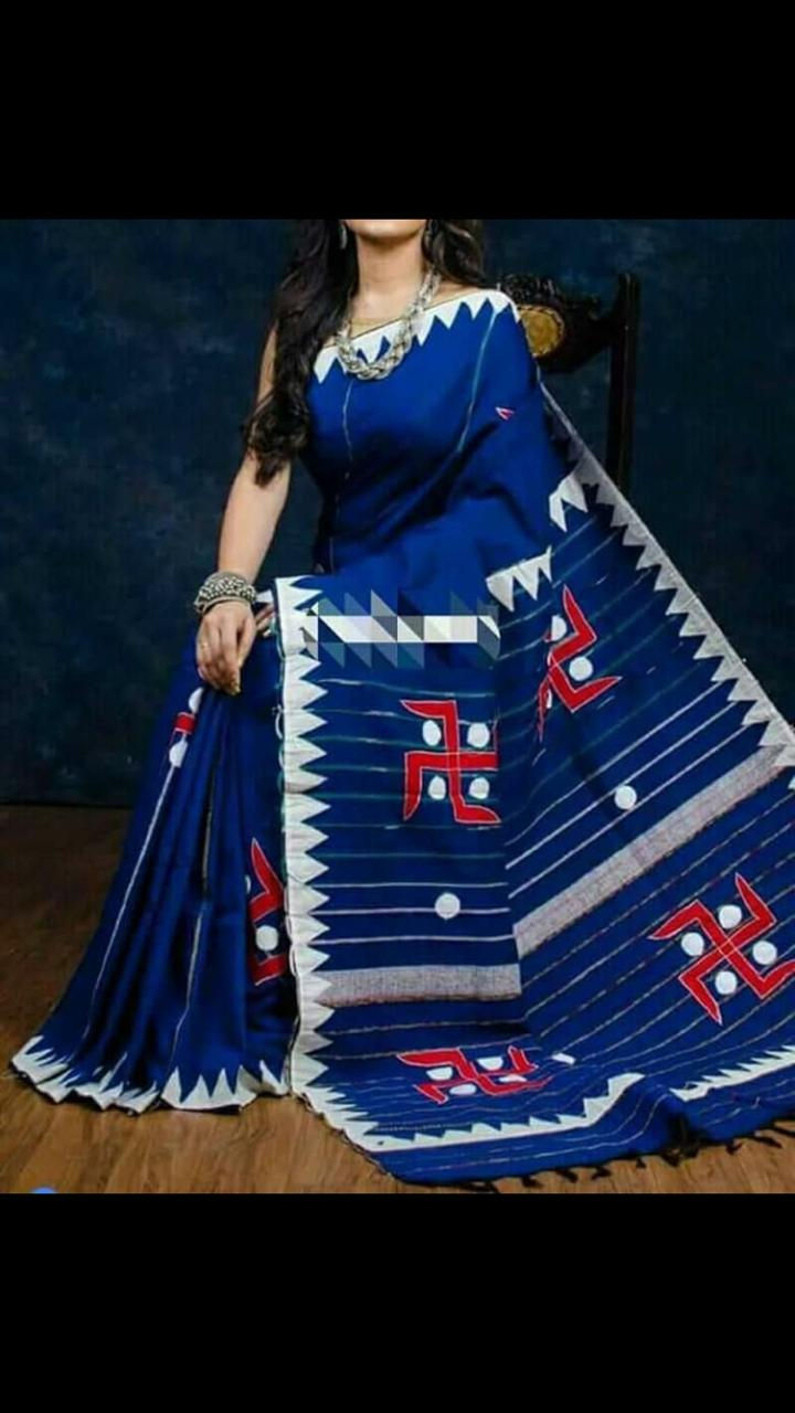 Thumbnail: Appliqué (patch work) saree
With bp