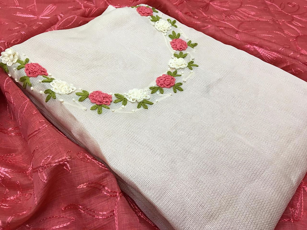 Thumbnail: 1450+s
*TOP*  Crisp jute linen handwork
*BOTTOM* cotton 
*DUPP*  silk ay