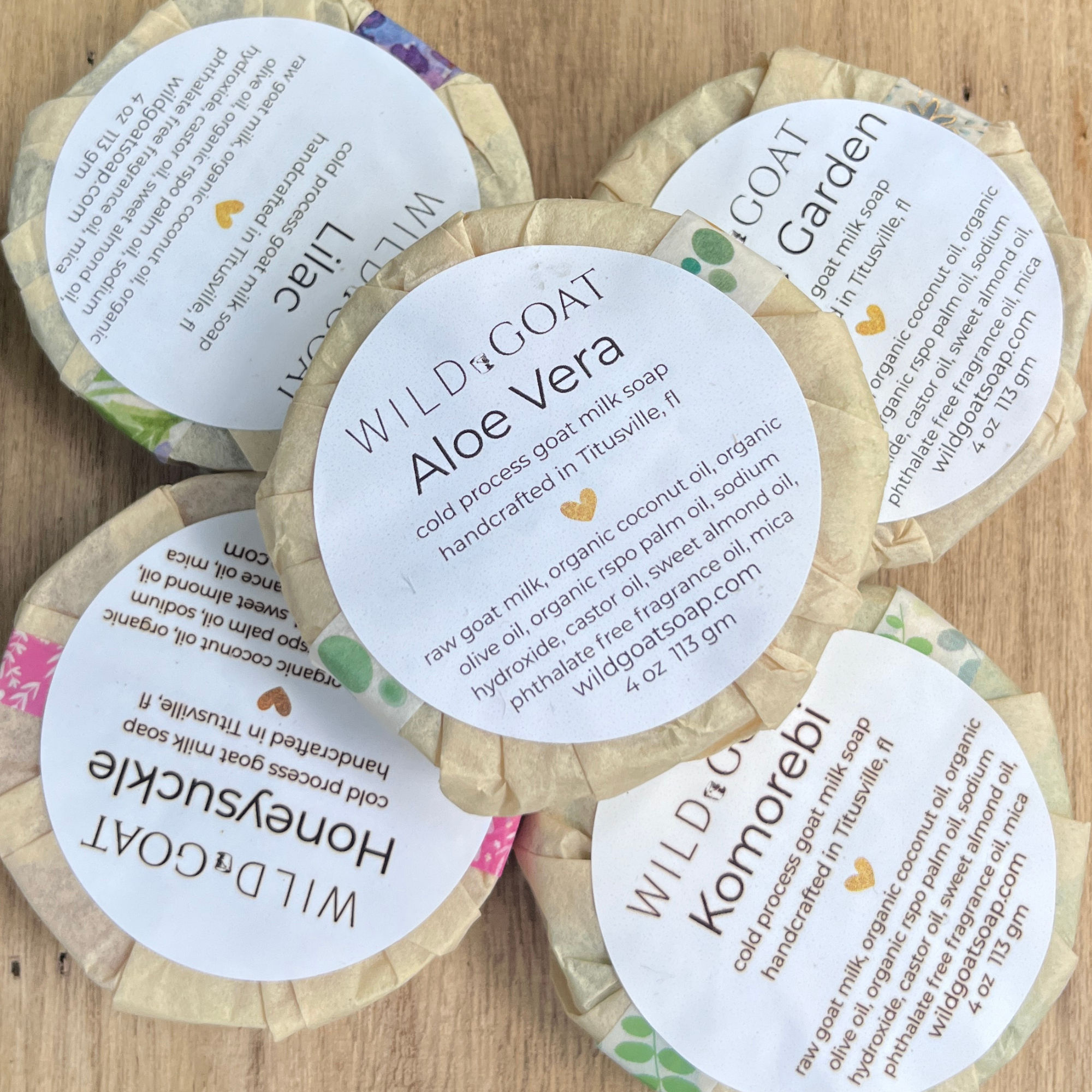 Floral Round Soaps 