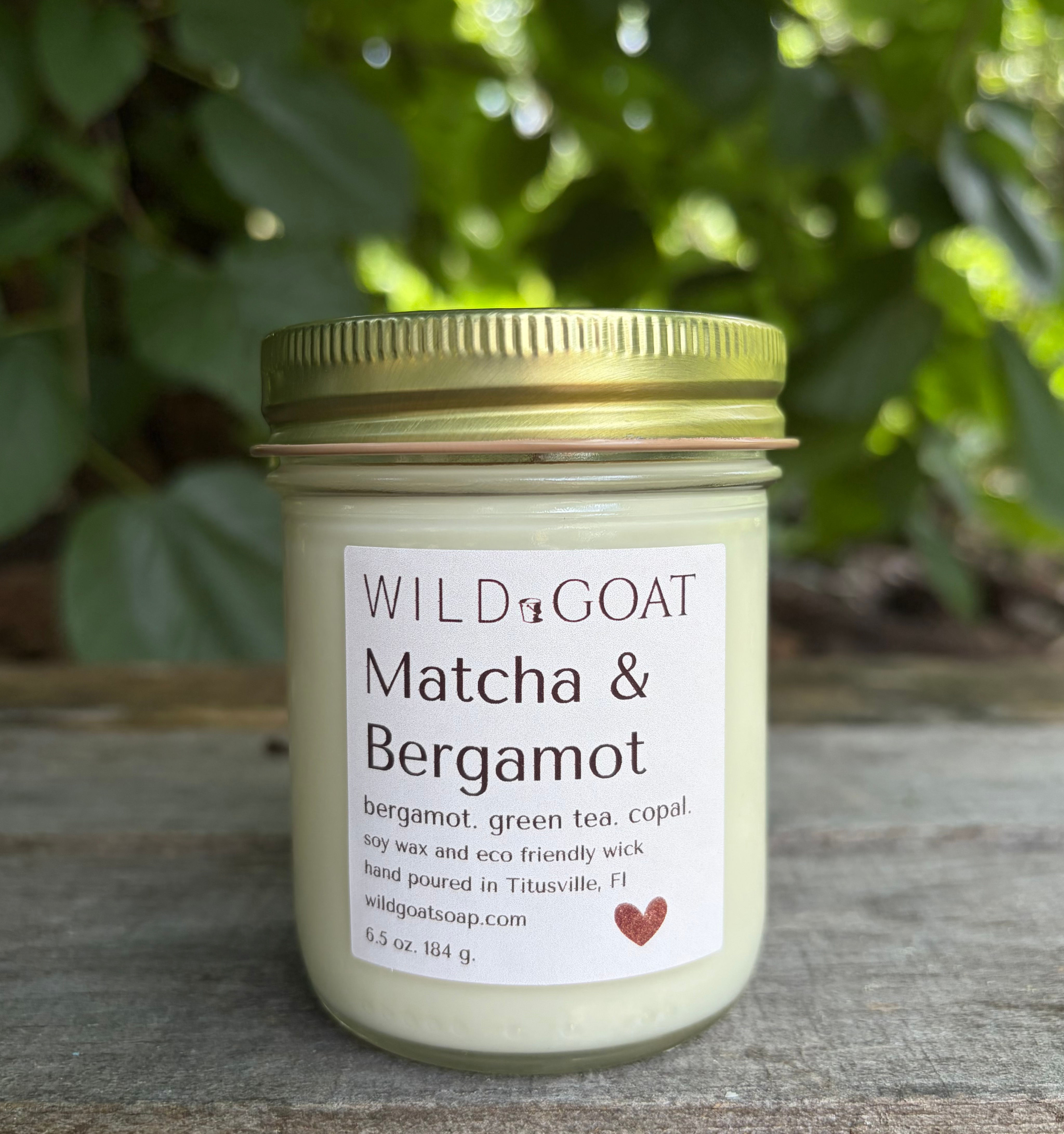Matcha and Bergamot Glass Candle