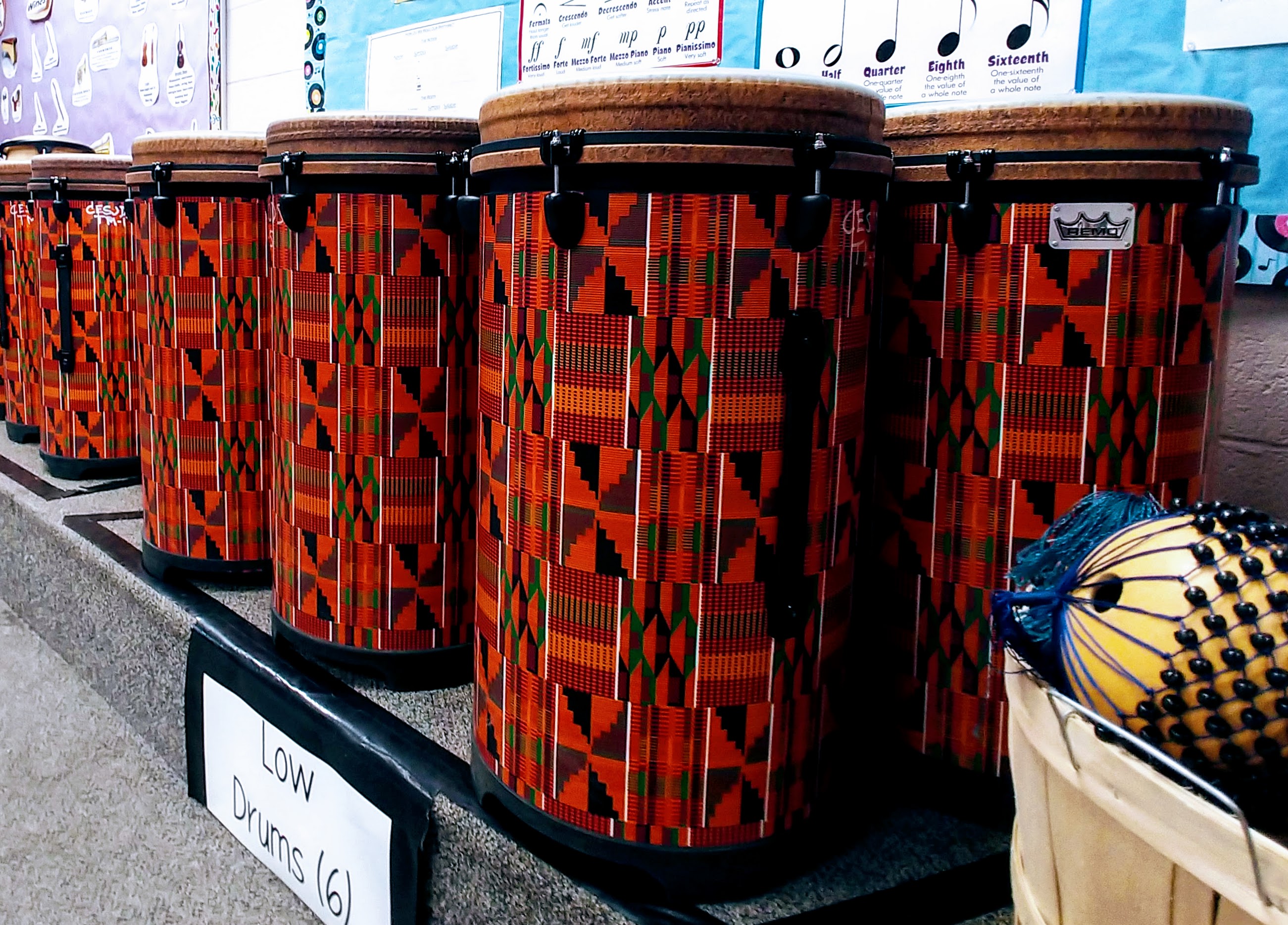 Tumabano Drums (Part of the World Music Drumming curriculum)