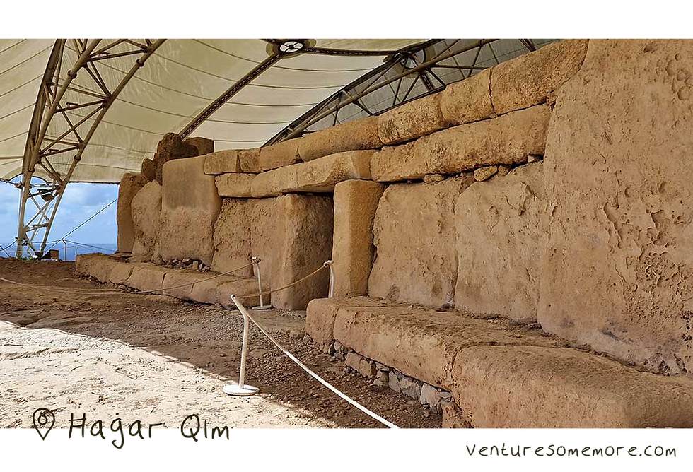 Ħaġar Qim megalithic temple complex in Malta