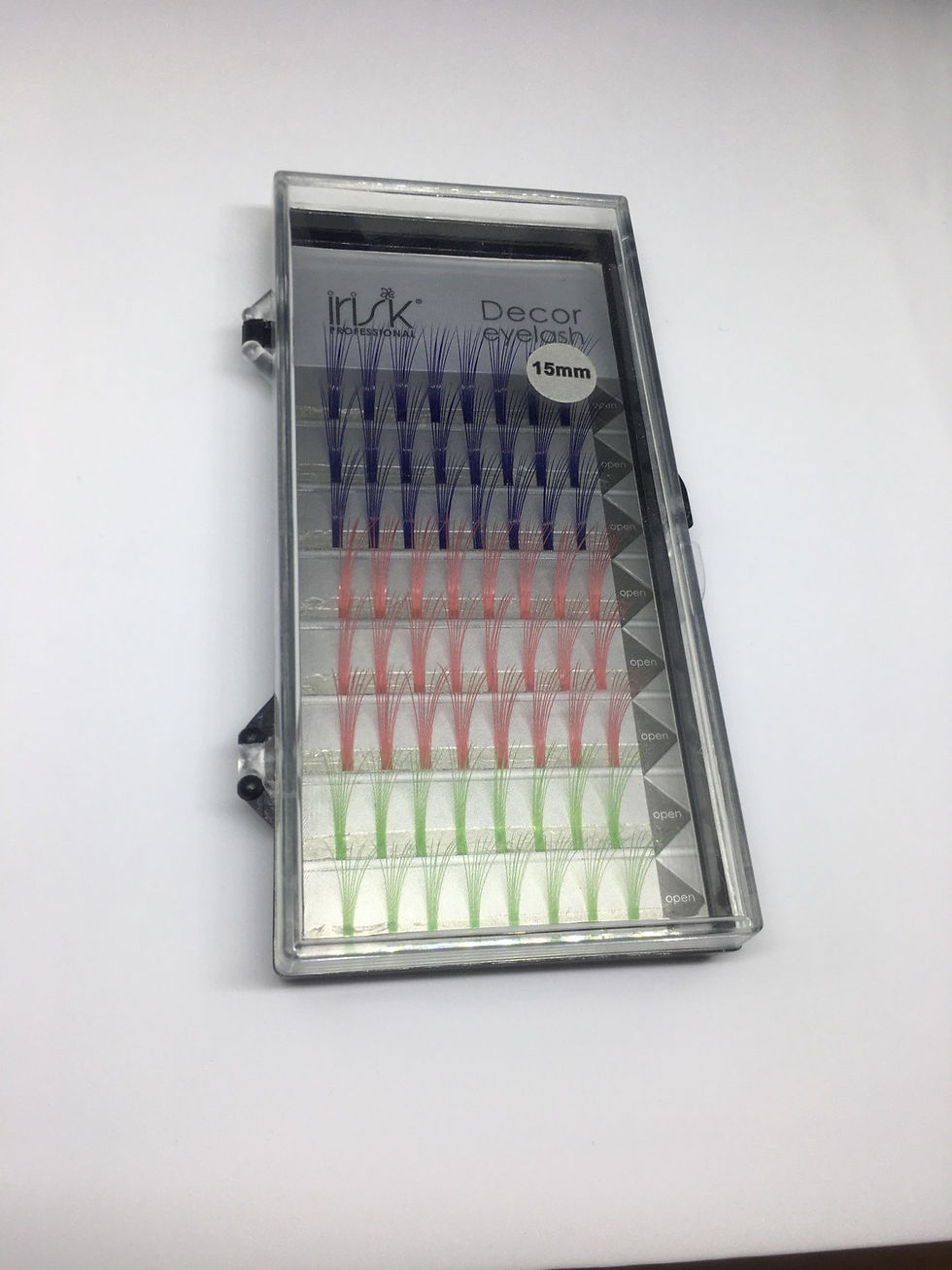 Миниатюра: Пучки д/наращ. ресниц цветные IRISK, 3 цв.в одной упак.