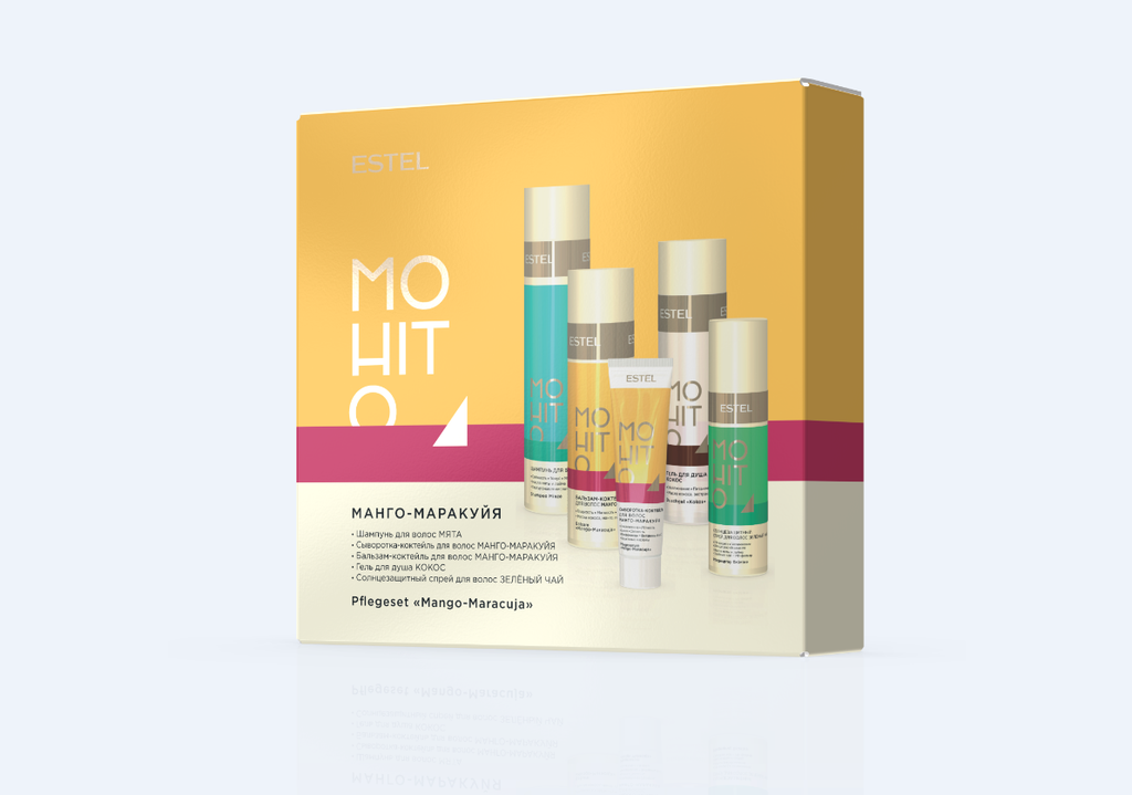 Набор ESTEL MOHITO МАНГО-МАРАКУЙЯ (ЭСТЕЛЬ МОХИТО), 5 продуктов