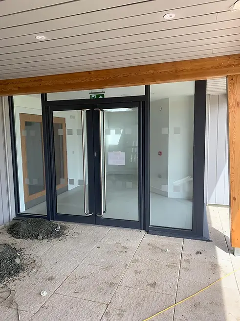 automatic door installed