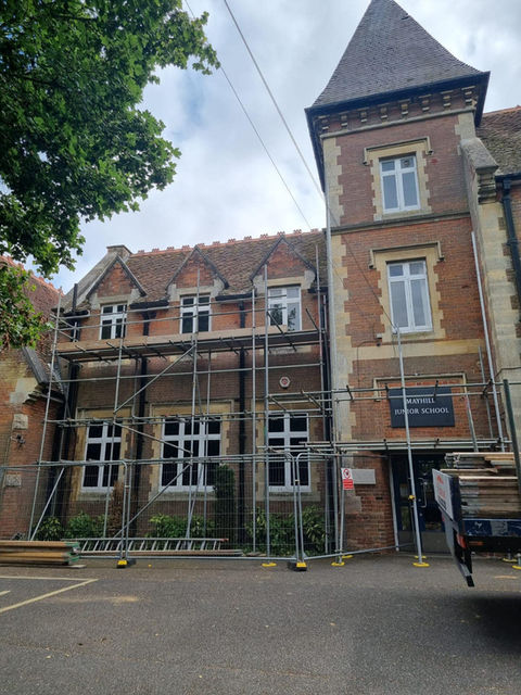 Scaffolding on school