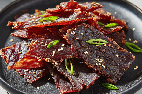 u3325951683_Premium_wagyu_beef_jerky_arranged_naturally_on_a__7b36c936-e524-4c13-ad5c-2538