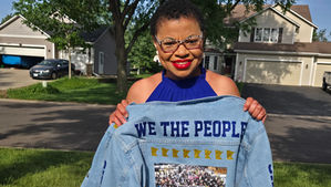 Sheletta creates one-of-a-kind jacket for JFK honor