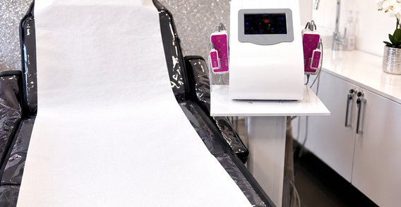Modern Laser Lipo treatment room at Love Glamour Aesthetics & Training Academy in Essex.