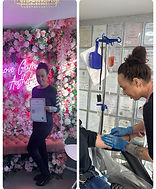 Student taking blood at Love Glamour Aesthetics