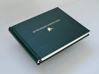Ledger: Catch Book, cloth bound with custom page layout.