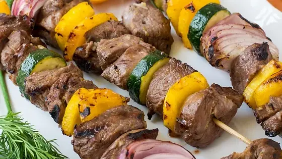 Lamb Kabob Plate