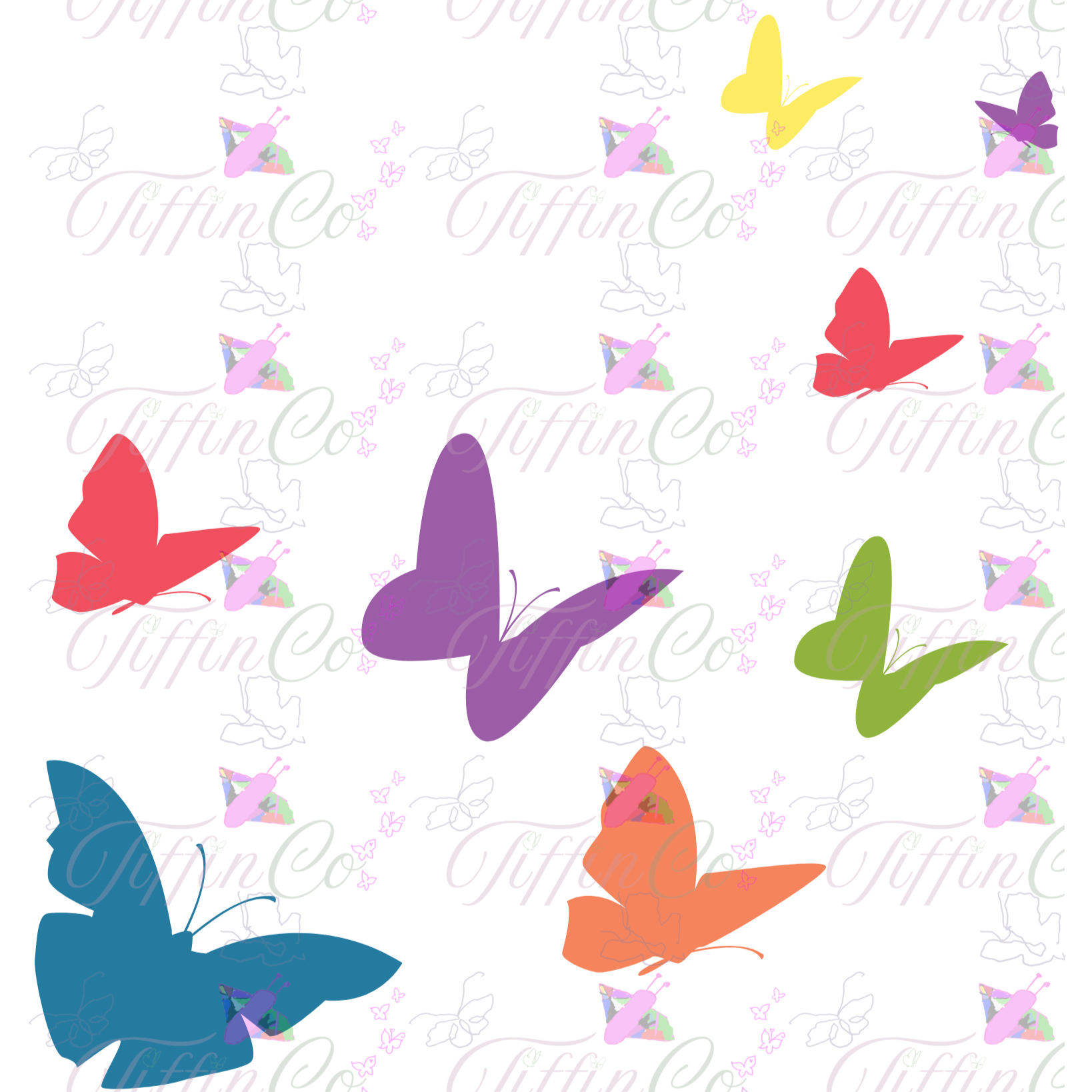 T-Shirt - Rainbow Butterflies