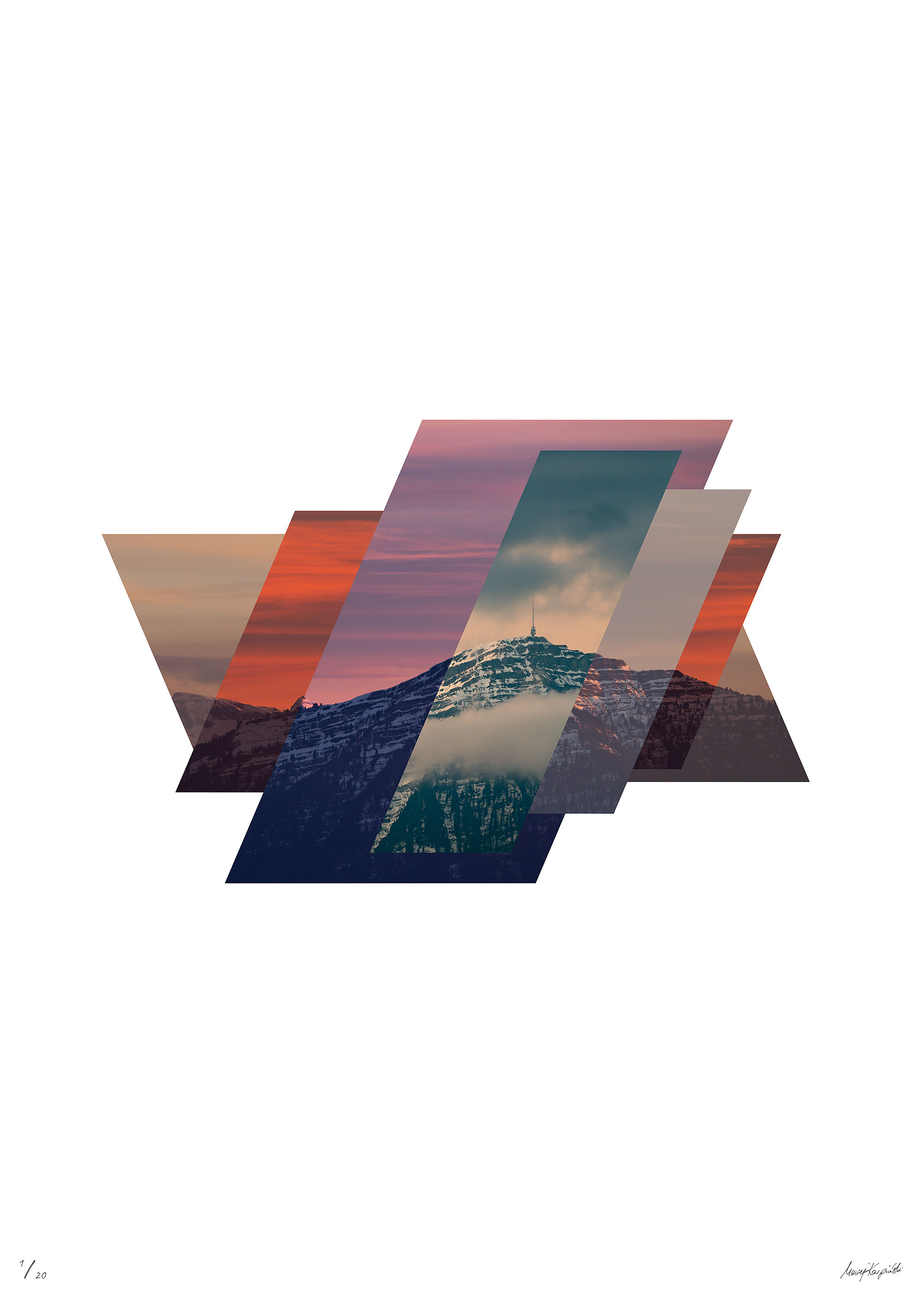 The Rigi from Mettmenstetten - print