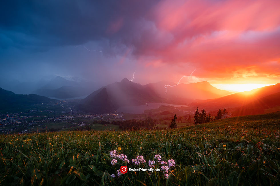 Gewitter im April, Schweiz
