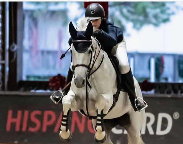 Our Head Trainer Morgan O'Donnell and Louis one of our now veteran school horses