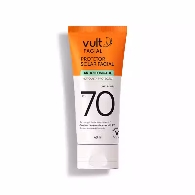 Protetor Solar Facial FPS 70 40ml Vult