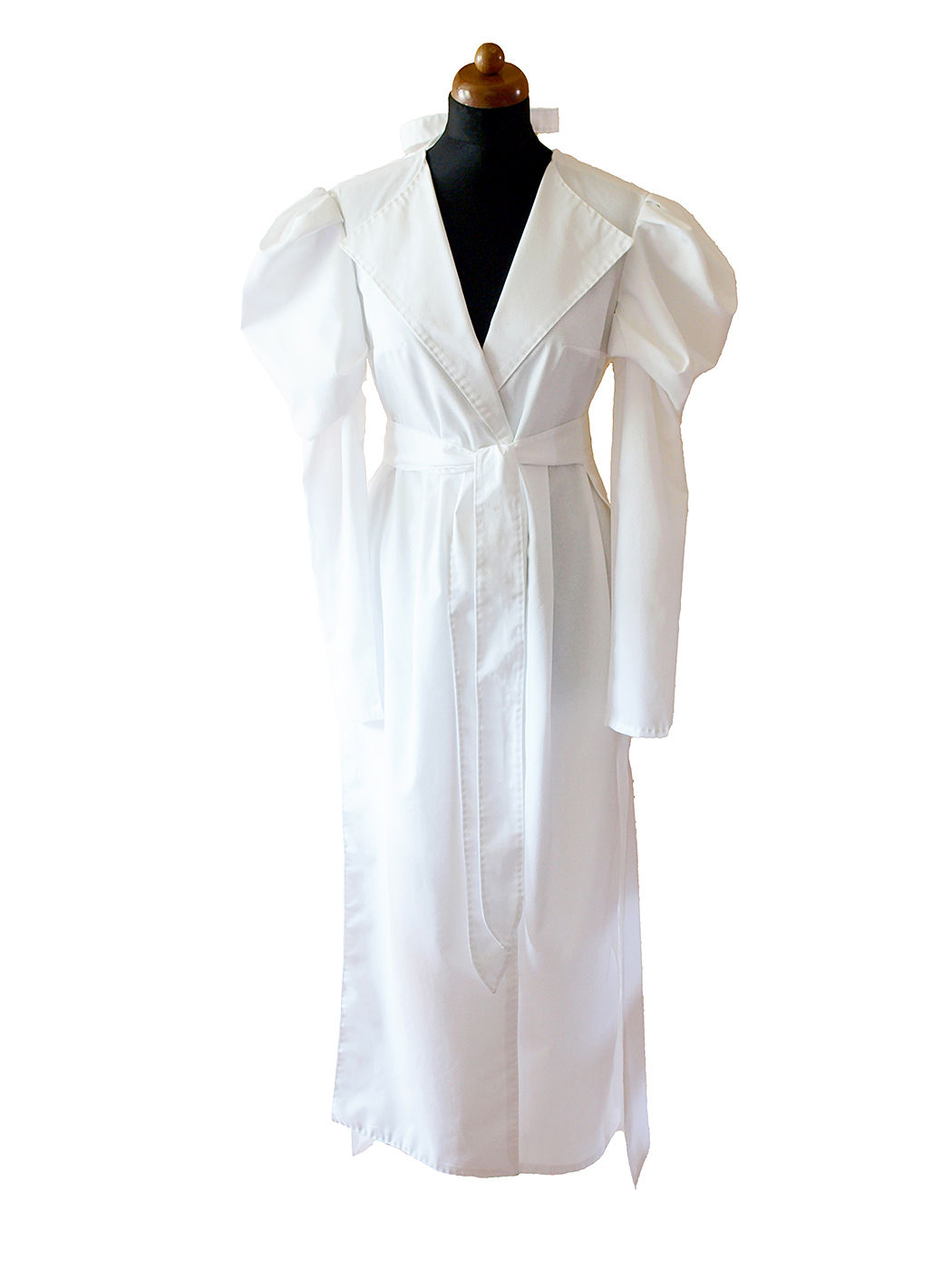 the bridal shirt dress with a train