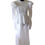 Thumbnail: layered linen wedding dress with statement sleeves.