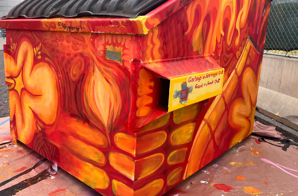 Trash To Treasure mural with the University District- corner