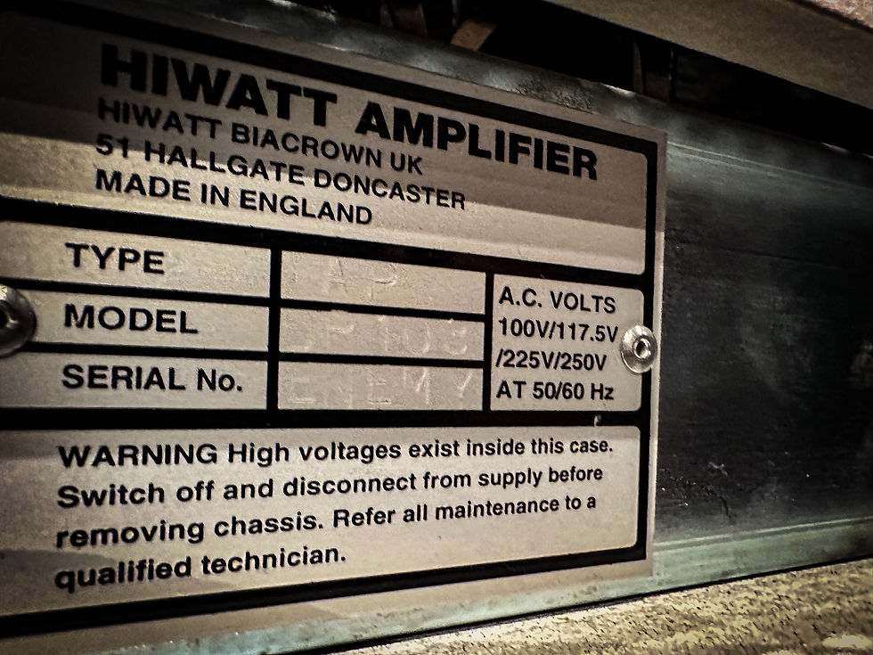 Miniature : Hiwatt DR103 custom shop "The Enemy" ex Tom Clarke 