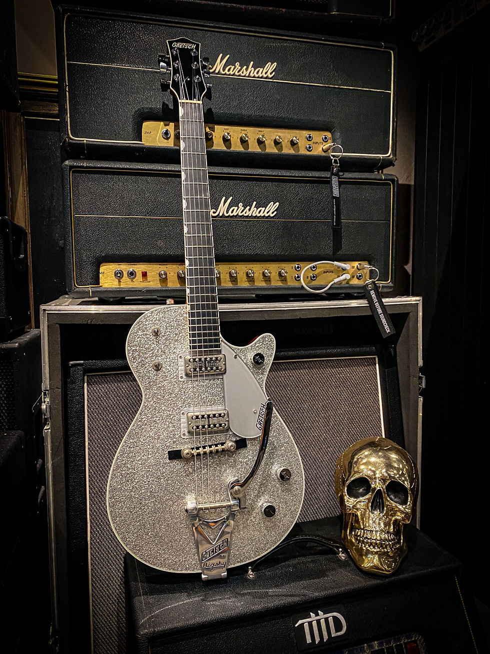 Thumbnail: 2006 Gretsch 6129 SilverJet Sparkle bigsby 