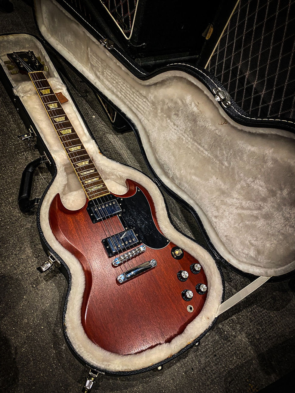 Miniature : Gibson SG ‘61 reissue 2012 worn cherry 