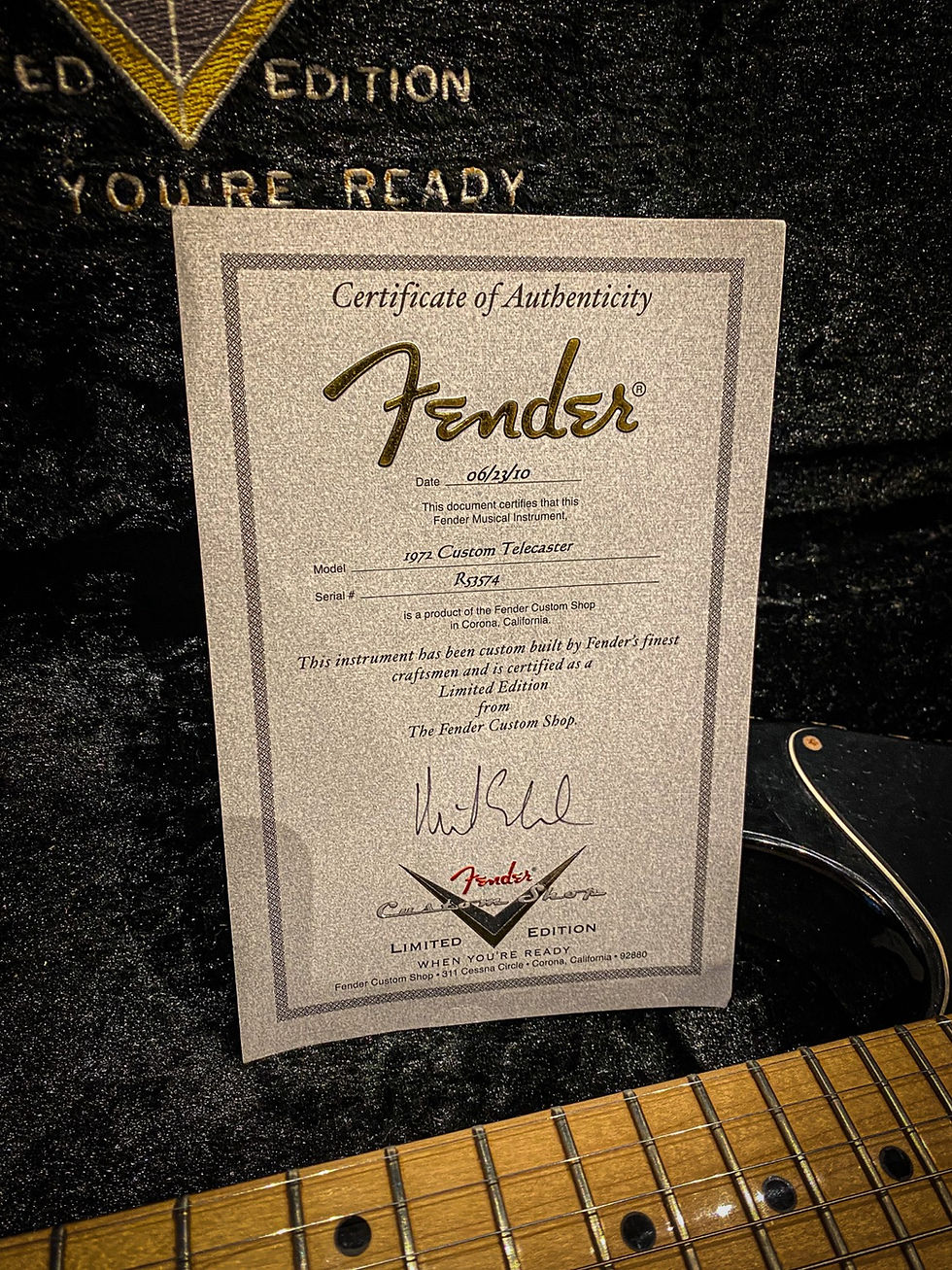 Thumbnail: Fender Telecaster custom 72’  custom shop limited edition 