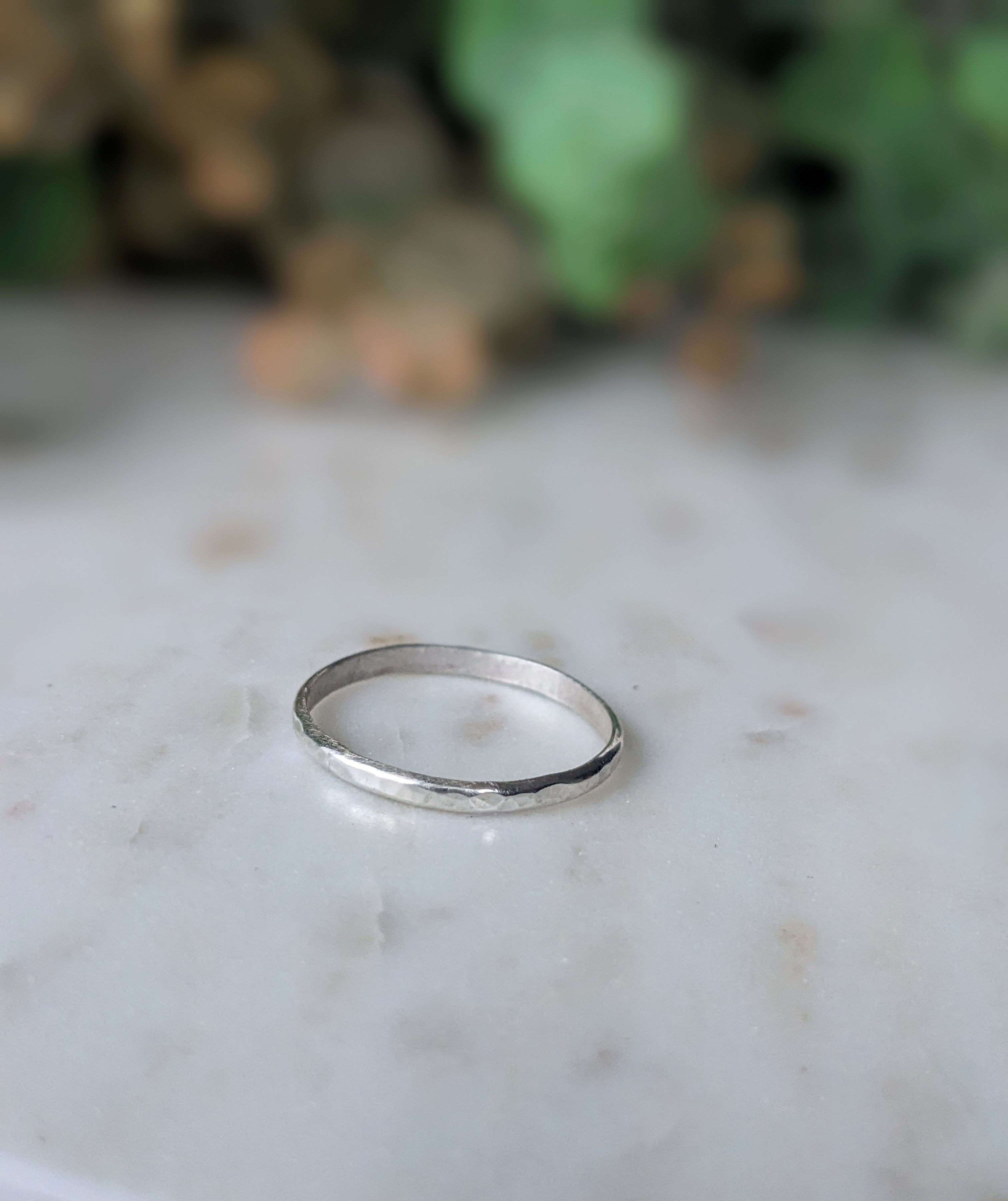 Sterling Silver Hammered Ring