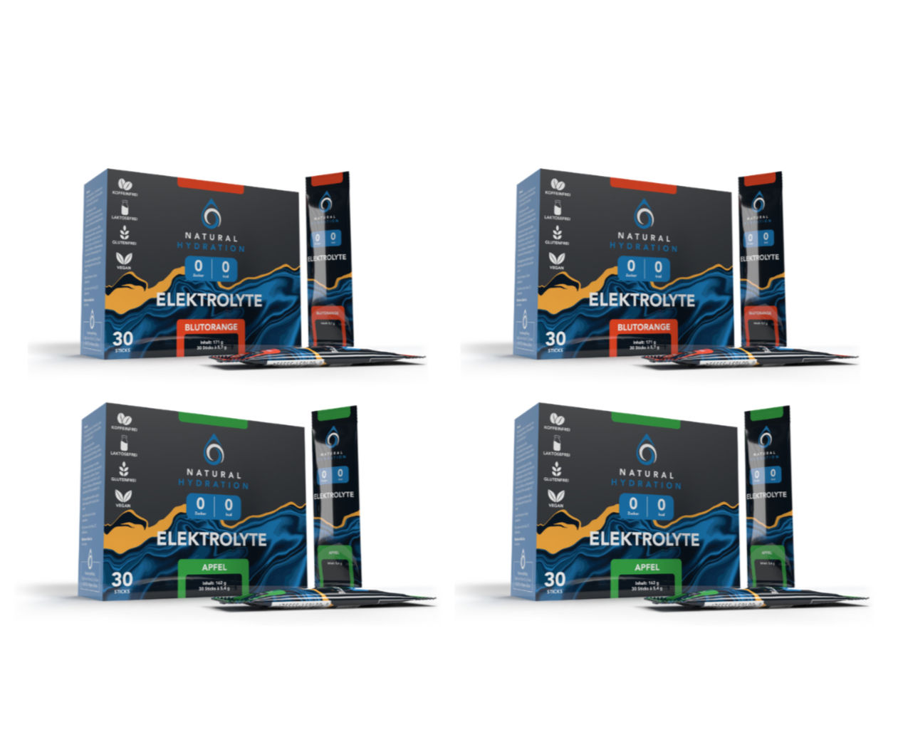 Elektrolyt Pulver – 4er Bundle