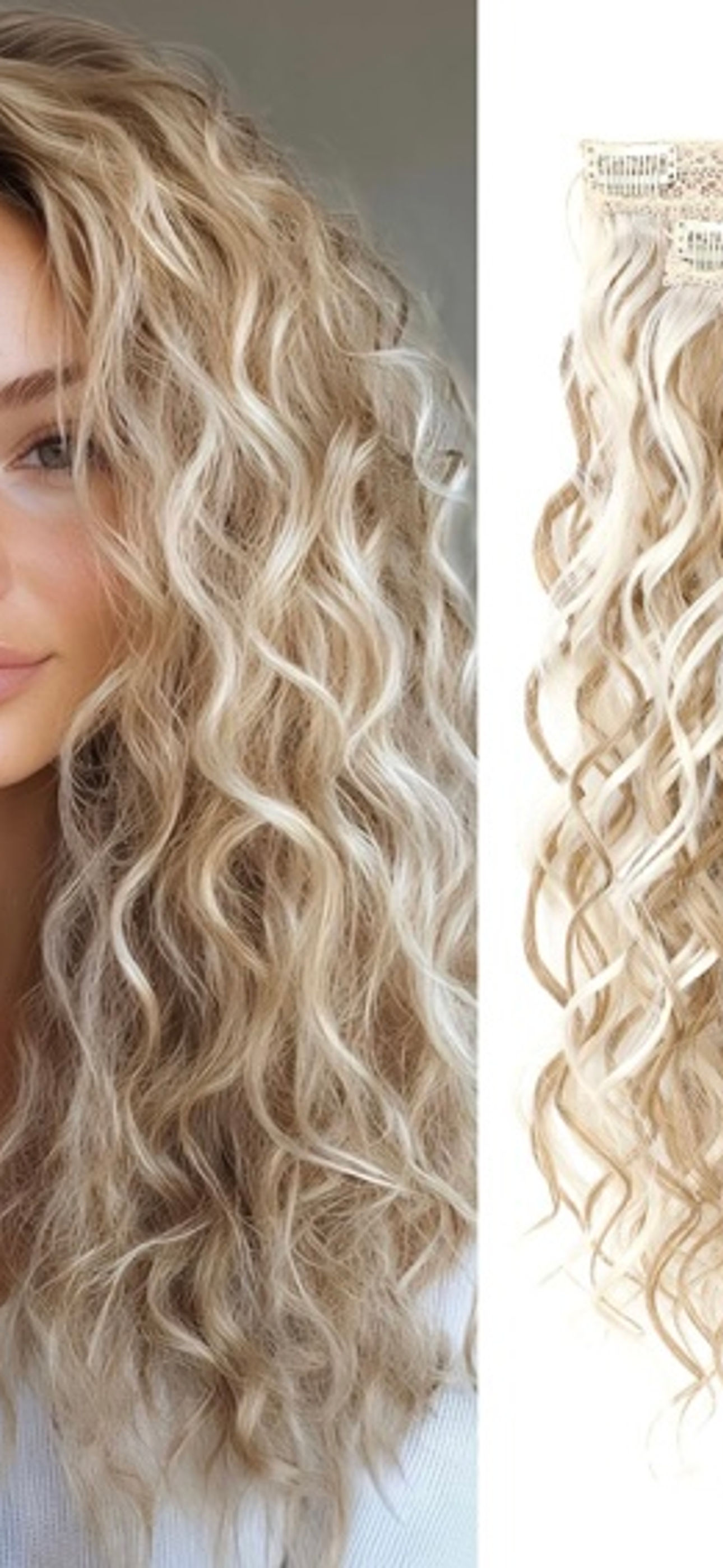 Curly hair extensions
