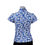 Thumbnail: Azure Blue Gilt Floral Lace Cheongsam Blouse