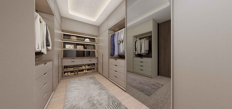 Premium unit master's walk-in closet