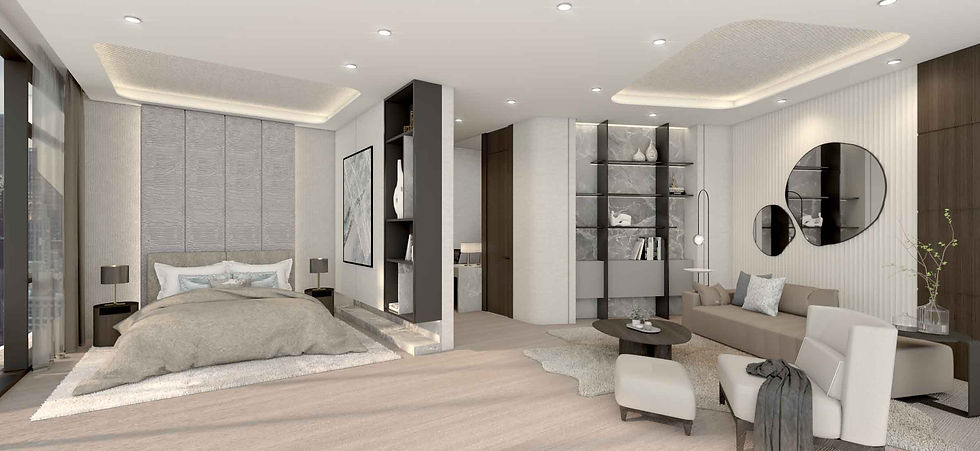 Premium unit master bedroom