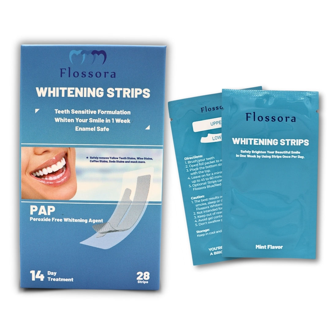 Teeth Sensitive Whitening Strips (PAP) - 14 Day Treatment