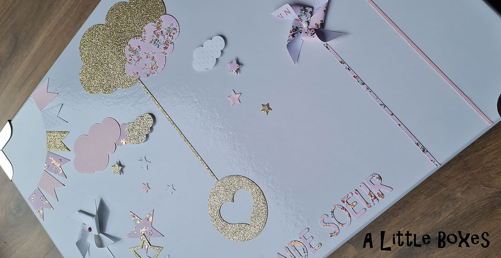 Miniature : Pandore souvenirs nuage liberty rose et or