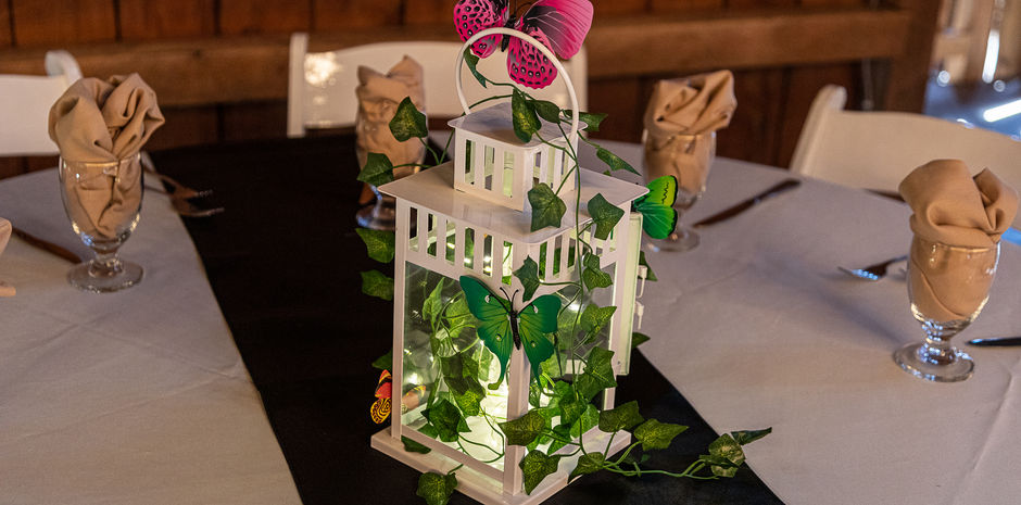 Butterfly Lantern Centerpiece