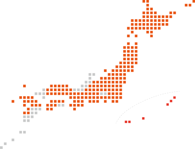 日本国内37都道府県の支援実績
