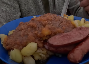 Gnocchi with Meat Sauce and Reindeer Sausage