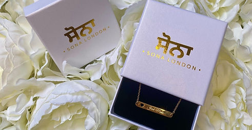 Sona London Jind Mahi 18k Gold necklace, tarnish free and water resistant 