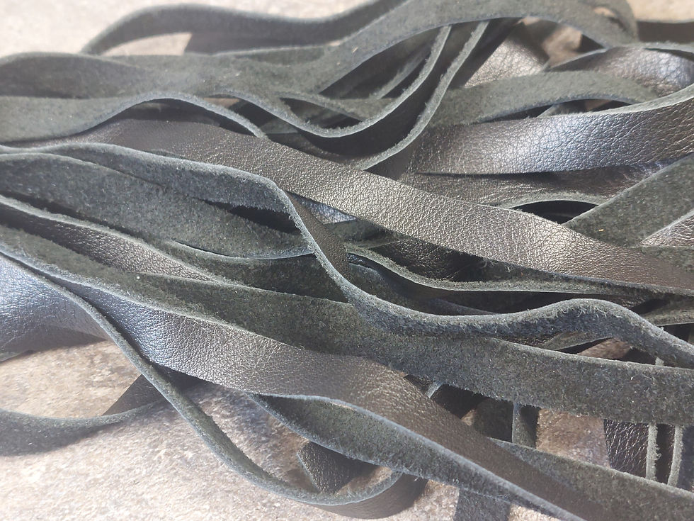 Thumbnail: Soft Leather Flogger with Sipo Finial