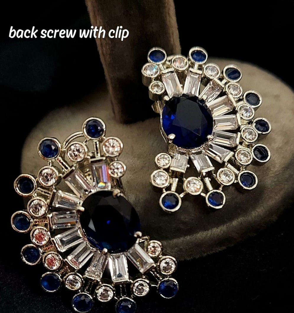 Blue And White Studds.