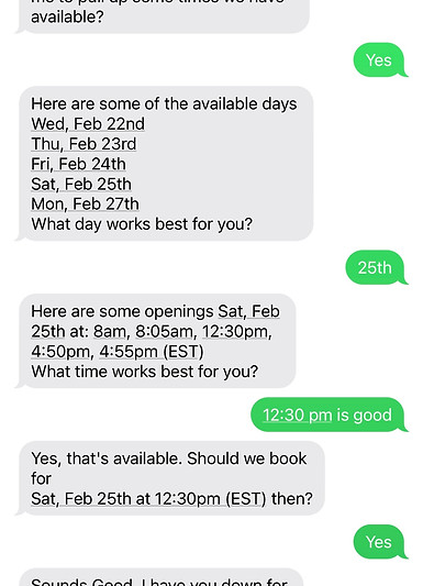 AI text back sales automation