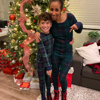 Joshua and I wear matching socks