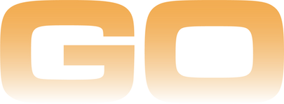 Stylized "GO" graphic representing adventure and exploration