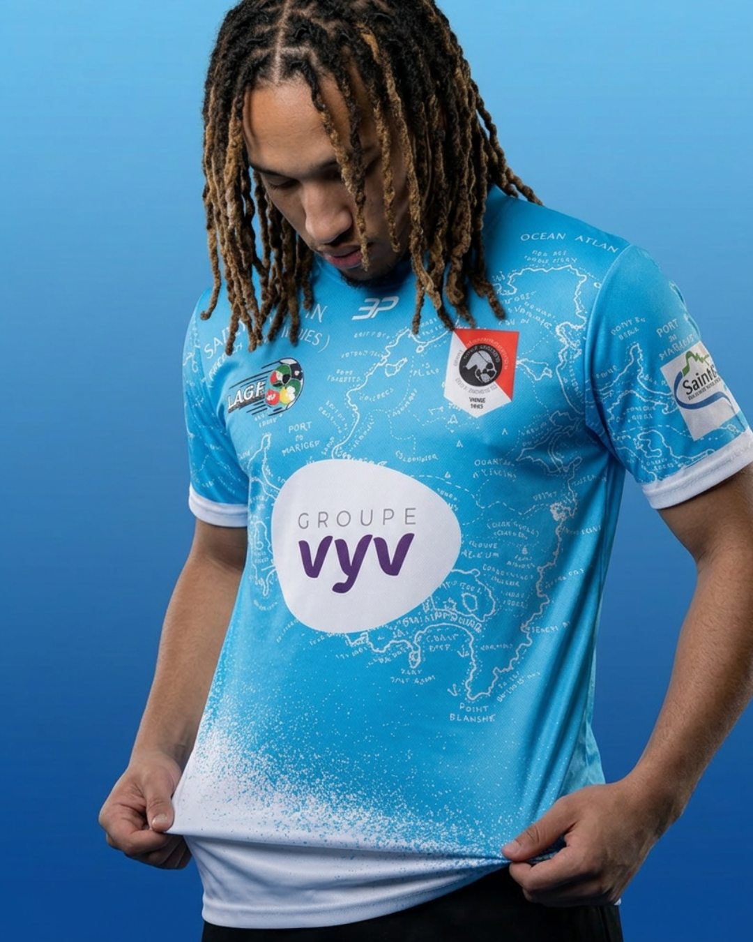 MAILLOT OFFICIEL JUNIOR STARS FC – COUPE VYV 2025 | SAINT-MARTIN BLEU