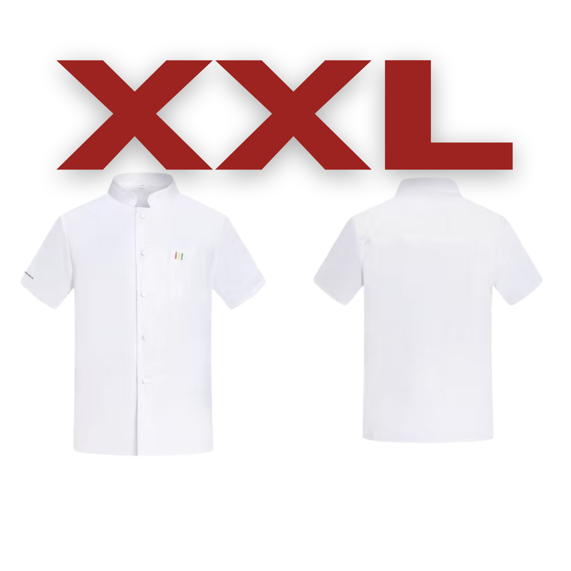 厨师服 - 白色 XXL (1件) / Kitchen Chef Uniform - White (XXL) (1 pc)