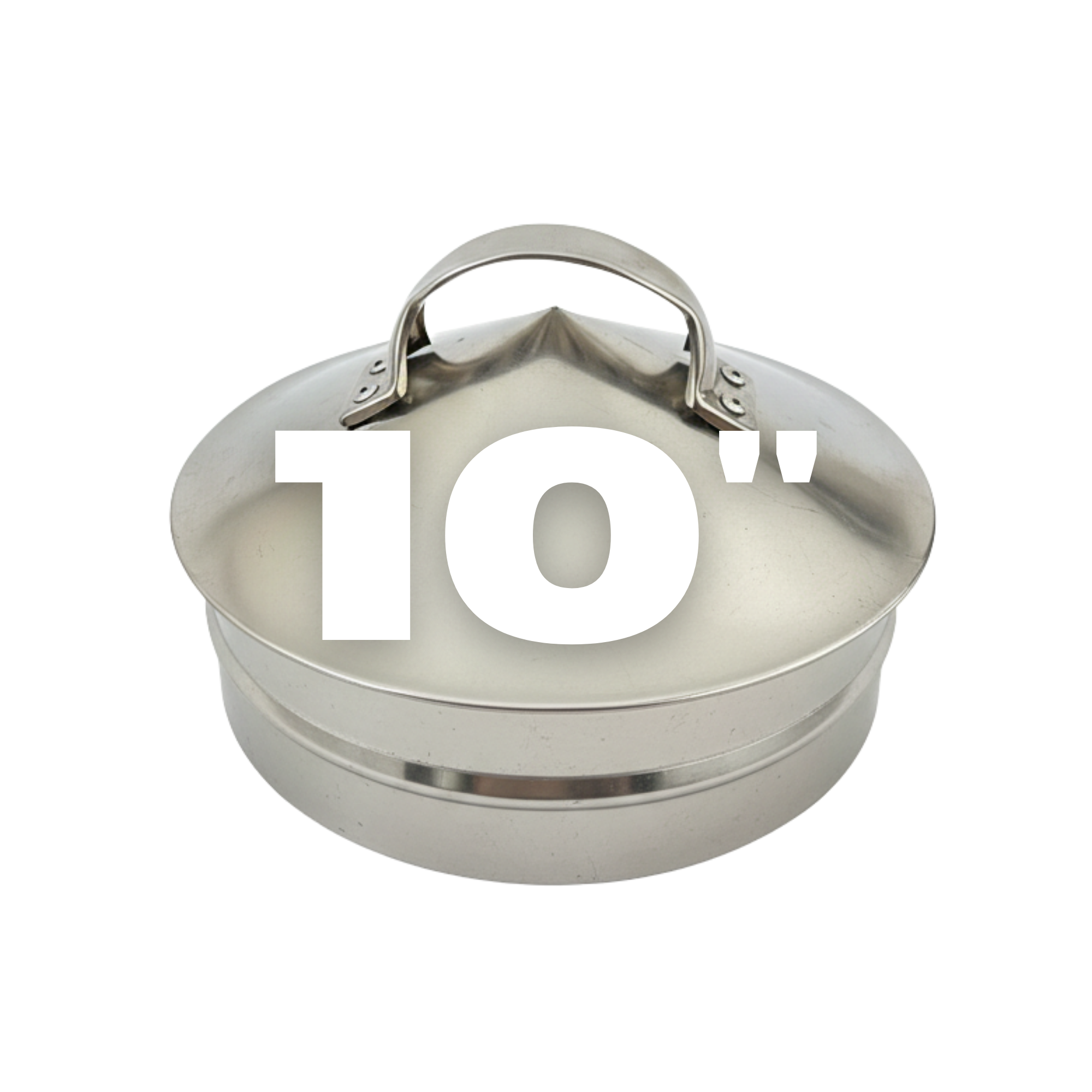 10寸笼屉 - 铝盖 (1件) / 10 Inch Bamboo Steamer - Aluminum Lid (1 pc)