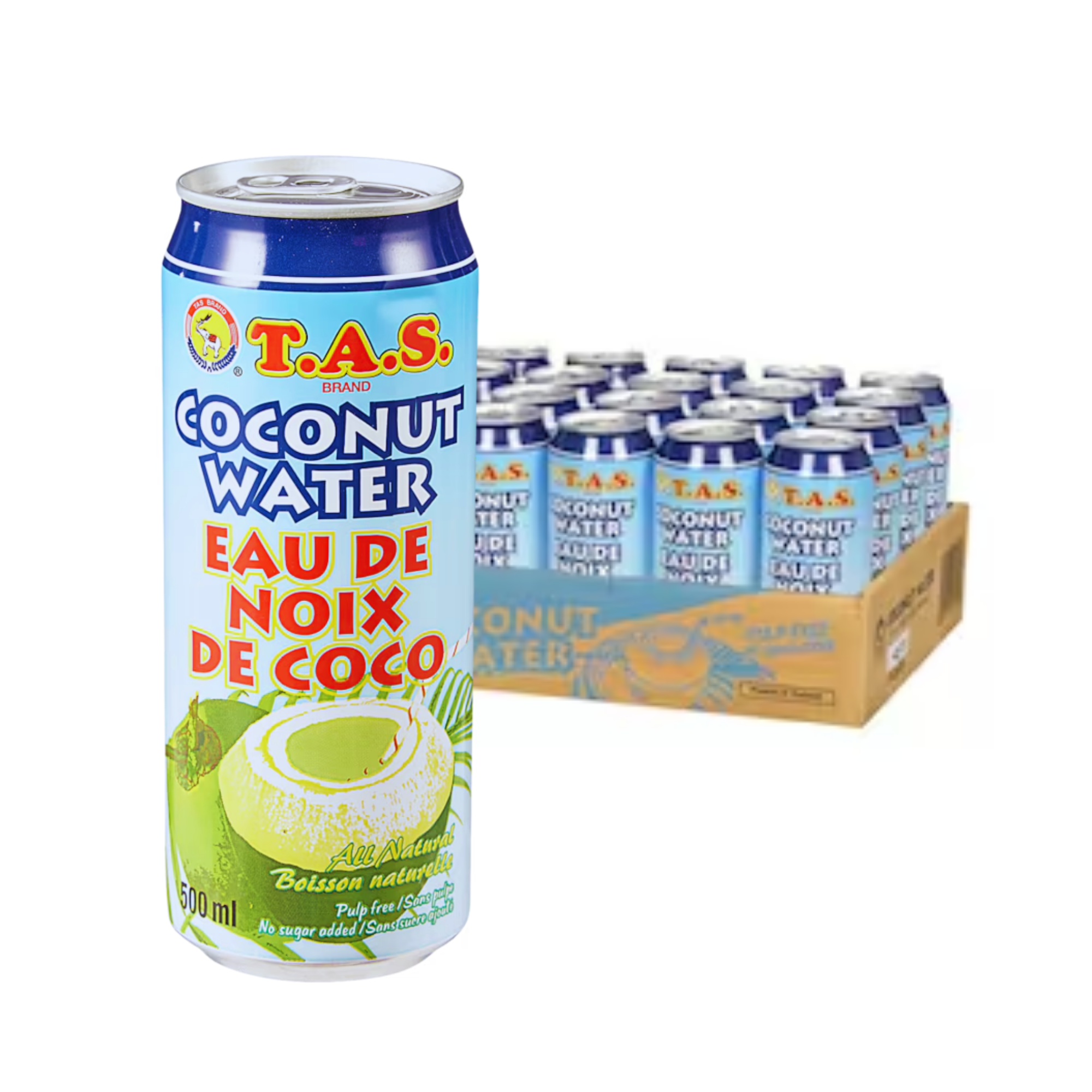 椰子水 (500毫L×24罐/箱) / Tas coconut water (500ml×24 cans)