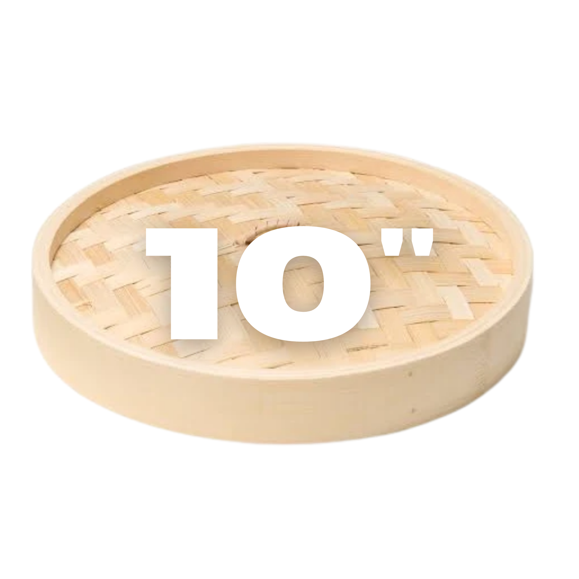 10寸笼屉 - 竹编盖子 (1件) / 10 Inch Bamboo Steamer - Bamboo Lid (1 pc)